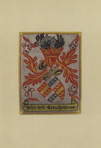 Sir John Beauchamp, lord Beauchamp z Powyku, 1445-1475 (chromolitho) od William St John Hope