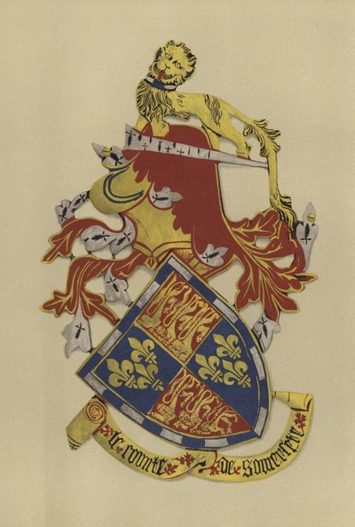 Sir John Beaufort, hrabě ze Somersetu, 1397-1410 (chromolitho) od William St John Hope