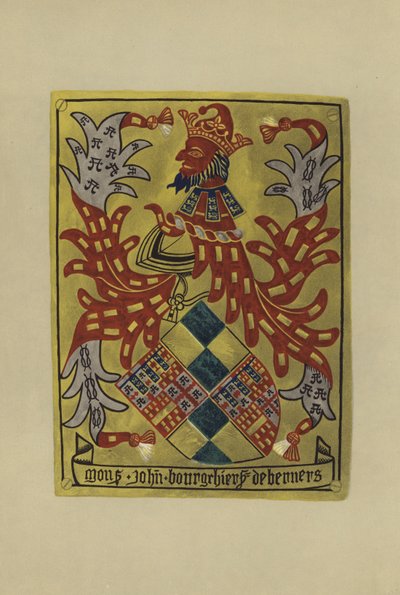 Sir John Bourchier, lord Berners, 1459-1474 (chromolitho) od William St John Hope