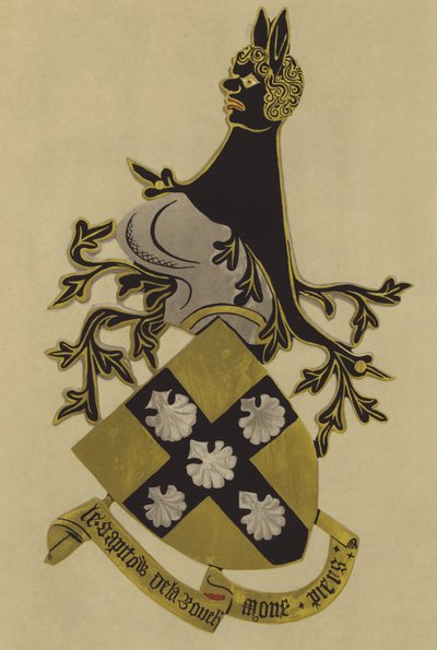Sir John de Grailly, Captal de Buch, 1348-1377 (chromolitho) od William St John Hope