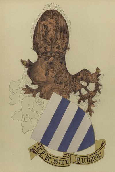 Sir Richard Grey, lord Gray z Codnoru, 1404-1418 (chromolitho) od William St John Hope