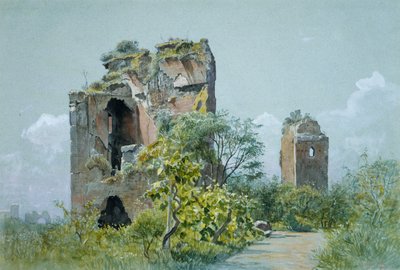 Baths of Trajan Sette Sale, Villa Brancaccio, Řím, ca. 1882. od William Stanley Haseltine