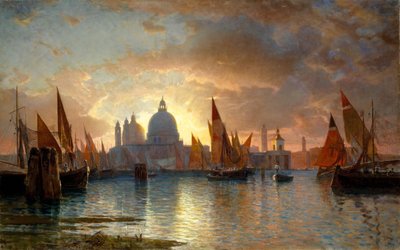 Santa Maria della Salute, Západ slunce, 1870-85. od William Stanley Haseltine
