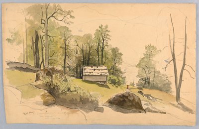 Studie pro krajinu, Hasliberg, Švýcarsko od William Stanley Haseltine