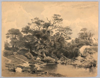 Studium krajiny od William Stanley Haseltine