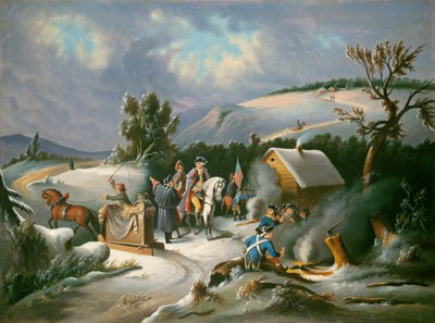 Washington ve Valley Forge, polovina 19. století (olej na plátně) od William Stephen Coleman