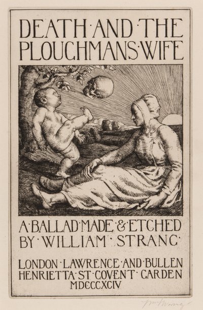 Death and the Poughmans Wife, 1892 od William Strang