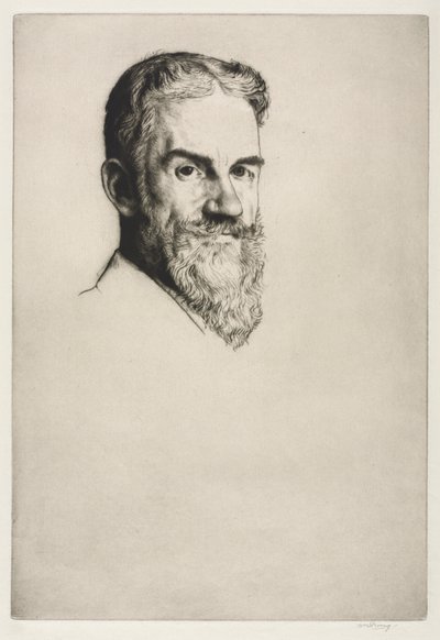 George Bernard Shaw, 1907. od William Strang