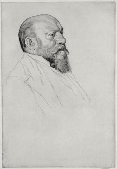 Portrét Hanse Richtera (1843-1916), maďarského dirigenta od William Strang