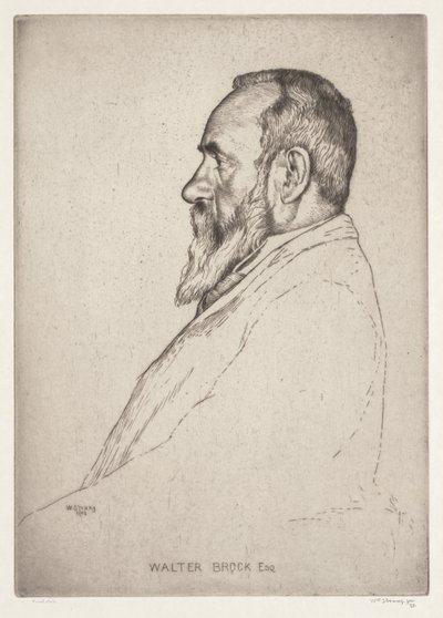 Portrét Waltera Brocka od William Strang