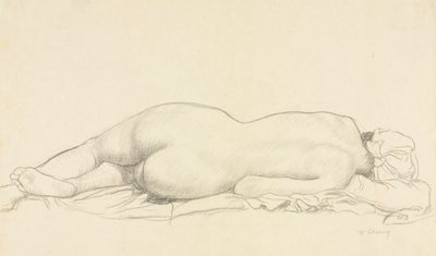 Ležící akt. od William Strang