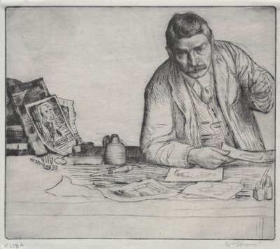 Autoportrét - "The Etcher" od William Strang
