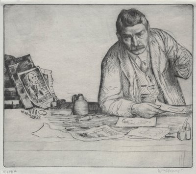 Autoportrét - The Etcher, 1897. od William Strang