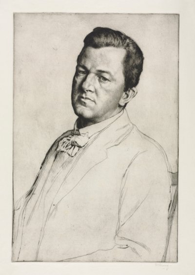Sir Charles Holroyd, 1909. od William Strang
