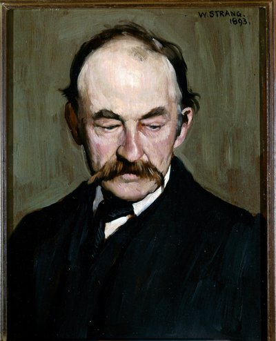 Thomas HARDY , Portrét 1893 (olej na desce) od William Strang