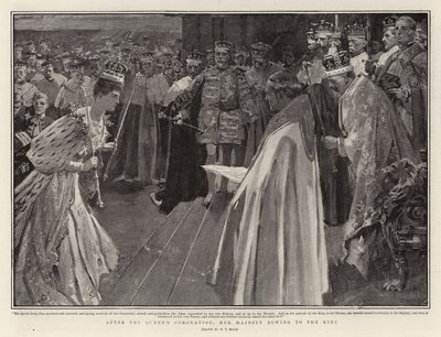 Po korunovaci královny se Její Veličenstvo klaní králi od William T. Maud