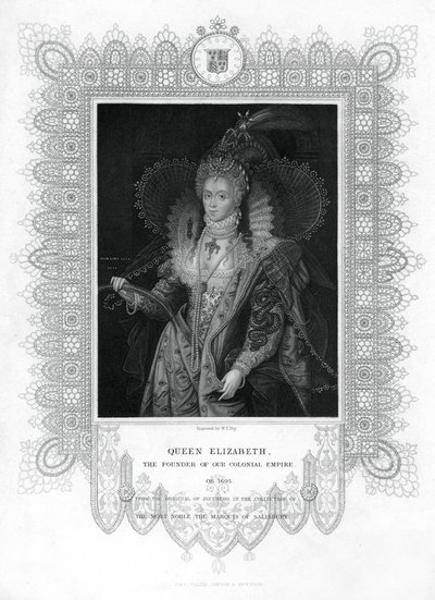 Alžběta I. Anglická, 19. století. od William Thomas Fry