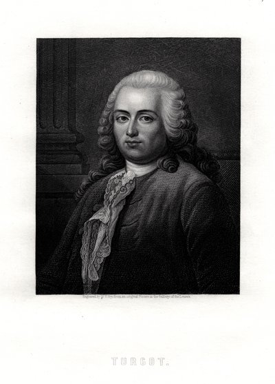 Turgot, francouzský státník a ekonom, 19. století od William Thomas Fry