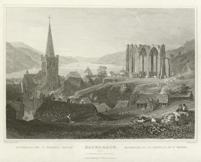 Bacharach a kaple svatého Wernera od William Tombleson