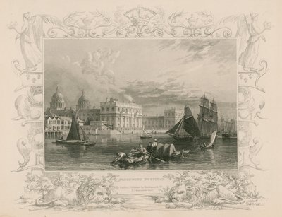Greenwich Hospital, Londýn od William Tombleson