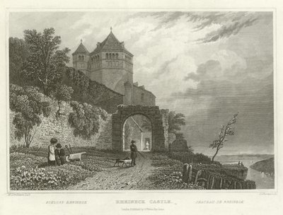 Hrad Rheineck od William Tombleson