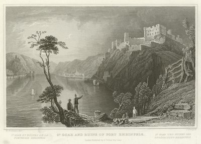 St Goar a ruiny Fort Rheinfels od William Tombleson