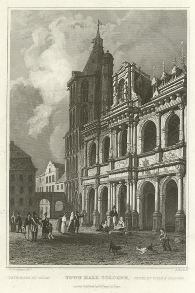 Radnice Kolín nad Rýnem od William Tombleson