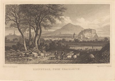 Edinburgh, z Craigleith od William Tombleson after Thomas Hosmer Shepherd