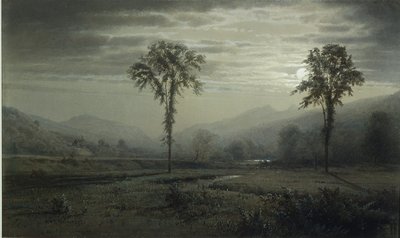 Měsíční svit na hoře Lafayette v New Hampshire od William Trost Richards