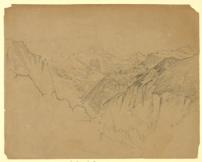 Studium krajiny, Lauterbrunnen, Švýcarsko od William Trost Richards