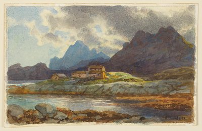 Studium krajiny, Norsko od William Trost Richards