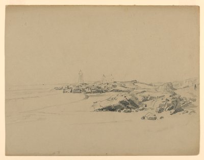 Studium mořského pobřeží, Point Judith, RI od William Trost Richards