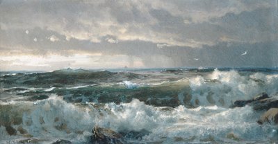 Příboj na skalách od William Trost Richards