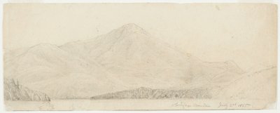 Whiteface Mountain, 1855 (grafit na lesklém papíru) od William Trost Richards