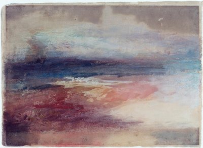 Pohled na pobřeží při západu slunce od Joseph Mallord William Turner