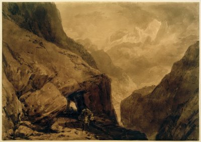 Hora St Gothard od Joseph Mallord William Turner