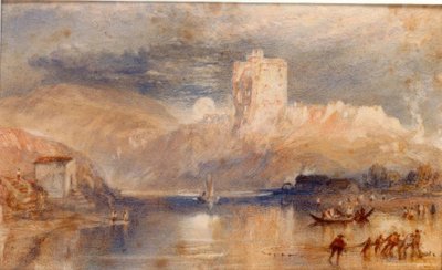 Hrad Norham – Východ měsíce od Joseph Mallord William Turner