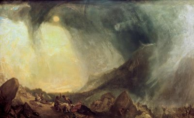 Sněhová bouře: Hannibal a jeho armáda při přechodu Alp od Joseph Mallord William Turner