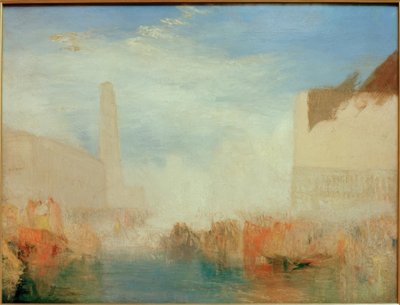 Benátky: Piazetta s obřadem svatby Doge od Joseph Mallord William Turner