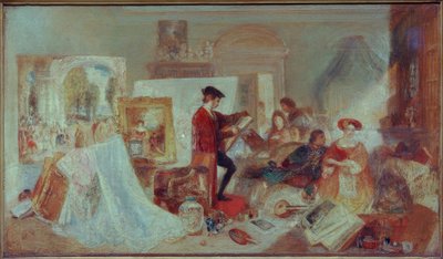 Watteauova studie podle Fresnoyových pravidel od Joseph Mallord William Turner