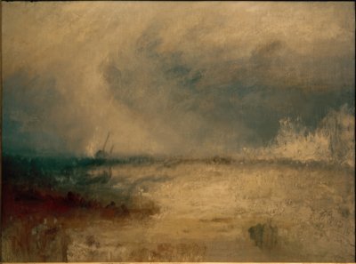 Vlny se lámou o pobřeží od Joseph Mallord William Turner