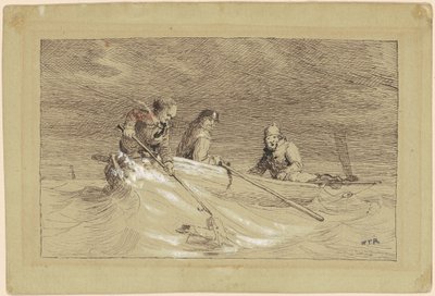 Studie na "Shad Fishing" od William Tylee Ranney