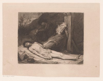 Marie a Jan Křtitel truchlí nad tělem Kristovým od William Unger