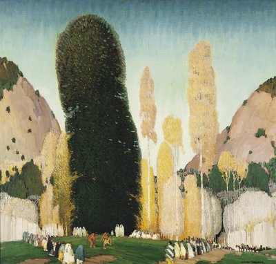 A Mountain Ceremony, cca 1930 (olej na plátně) od William Victor Higgins