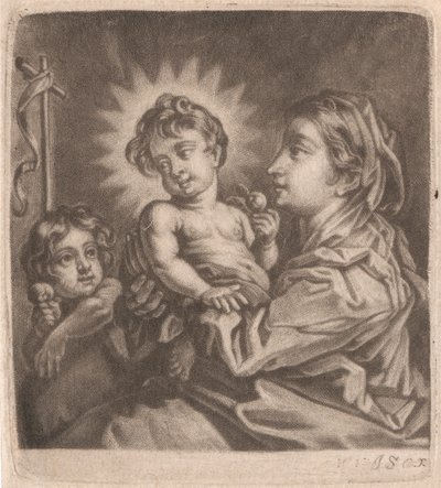 Panna, Ježíšek a svatý Jan od William Vincent
