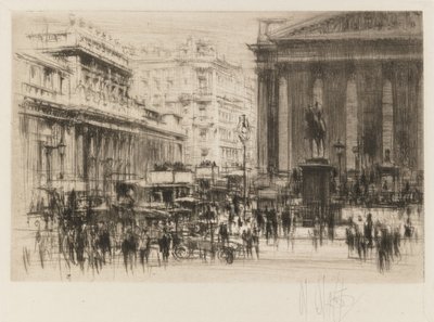Londýnská souprava: (s Royal Exchange) od William Walcot