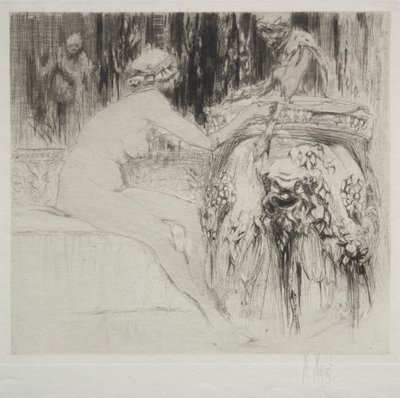 Bacchante a mladý faun od William Walcot