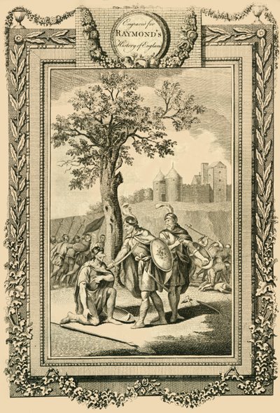 Král Athelstan zachraňující život svého otce, Edwarda staršího..., c1786. od William Walker