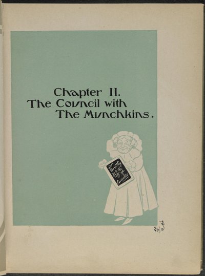 Ilustrace z knihy "The wonderful Wizard of Oz" od Lymana Franka Bauma od William Wallace Denslow