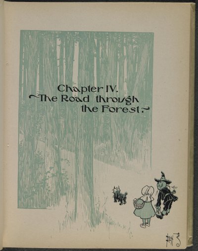 Ilustrace z knihy "The wonderful Wizard of Oz" od Lymana Franka Bauma od William Wallace Denslow